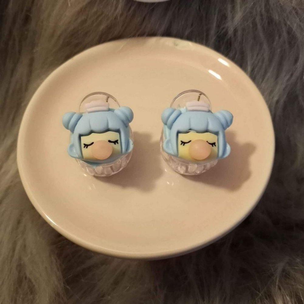 NEW Handmade Bubble Girl Mini Hair Clips